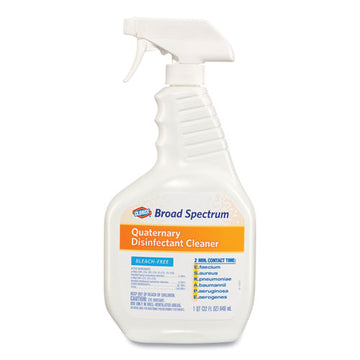 Clorox® Broad Spectrum Quaternary Disinfectant Cleaner, 32 Oz Spray Bottle, 9-carton freeshipping - TVN Wholesale